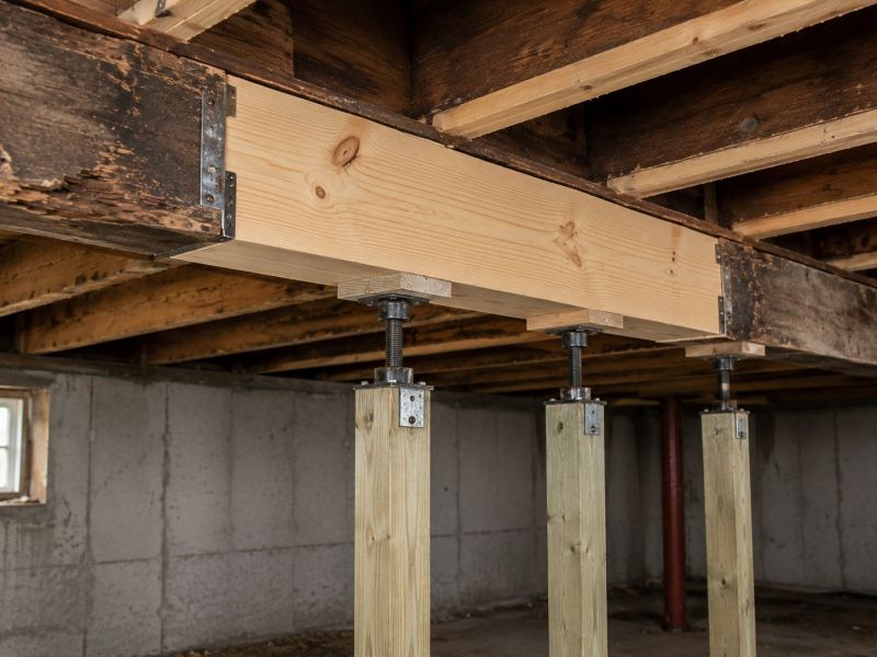 Basement Beam Repair in Wilmington, NC