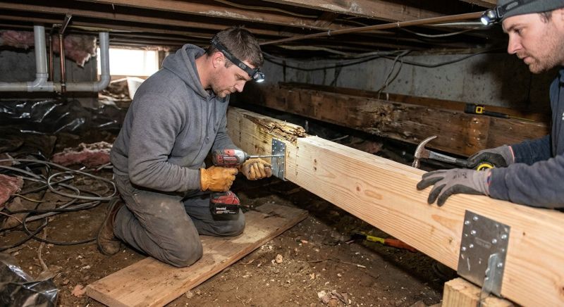 Floor Joist Repair in Kansas City, KS