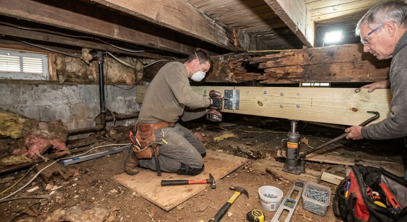 Basement Beam Repair in Conroe, TX