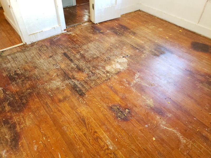Before Sagging Floor Repair